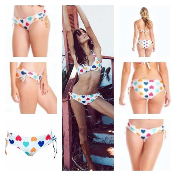 Vintage Hearts Runched Boyshort - Picture 2 of 4